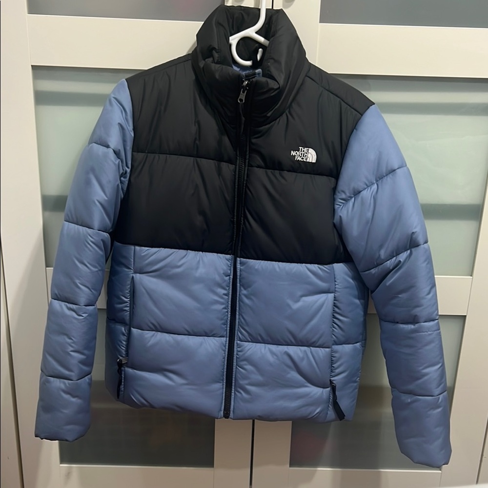 The North Face Black and Blue Puffer Jacket